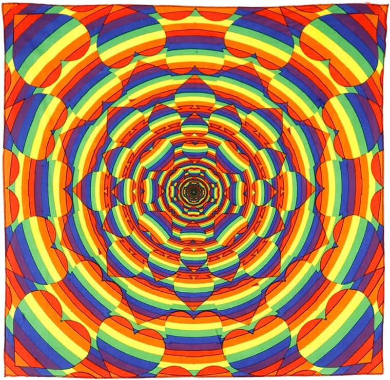 3D Equality Rainbow Hearts Bandana