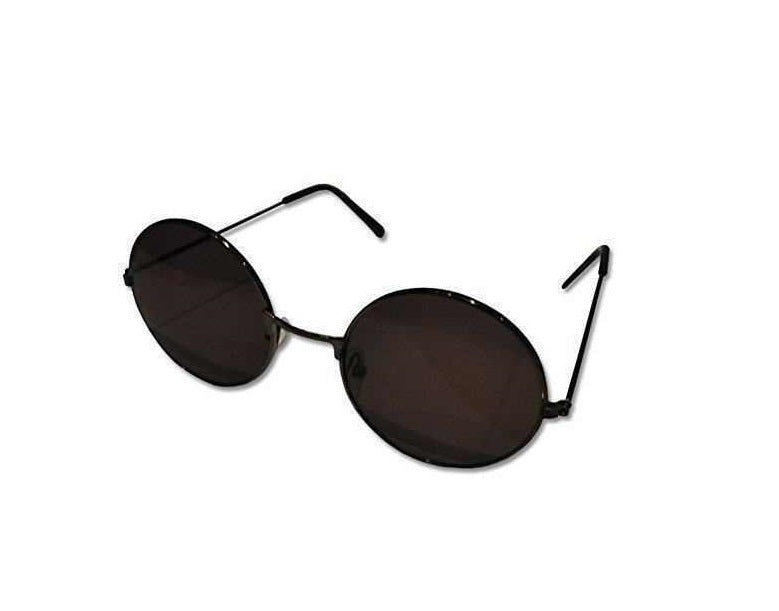 John Lennon Style Retro Sunglasses Black