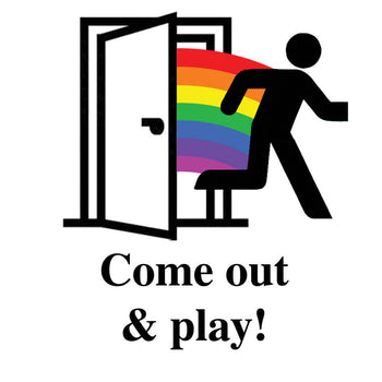 Come Out and Play Round Sticker (PRRSK2)