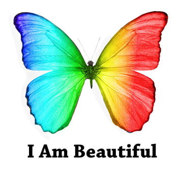 I Am Beautiful Square Sticker (PRSSK10)