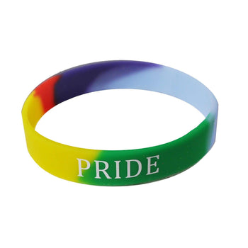 Gay Pride Silicone Wristband