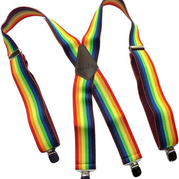 Holdup 2" Wide Contractor Suspenders for Men with Patented No-slip metal clip.
