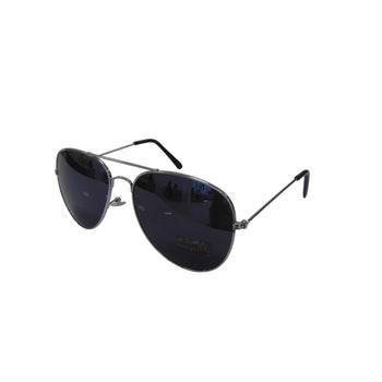 Komonee Black Flight Style Mirrored Sunglasses