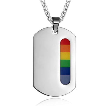 Gay Pride Rainbow I.D Tag  (PRP5)