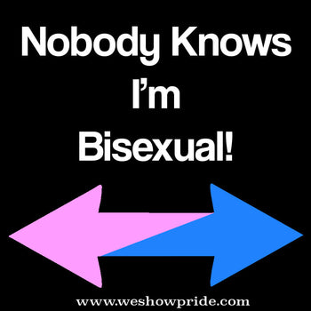 Nobody Knows I'm Bisexual Square Sticker (PRSSK6)