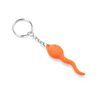 Sperm Shaped Key Chain Orange