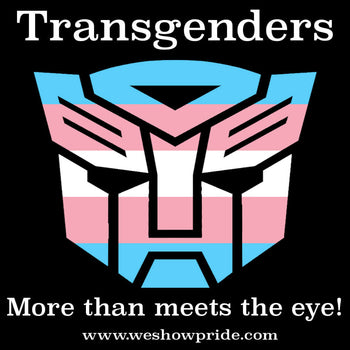 Transgenders More Than Meets The Eye Square Sticker (PRSSK11)